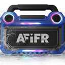 Outdoor Bluetooth Speaker, 160W Loud Bass! Rugged, IP67 Waterproof, 24H Playtime with Lights, Wireless TWS Pairing Portable Speakers for Party, Outsides, Travel, Beach, Garage(Tide Blue)