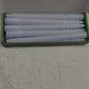 10 Inch Light Blue (Pale Blue) Spiral Taper Candle Set, 10 Pack Unscented Dripless Long Burning Time Candlesticks for Dinner Party Wedding Shower and Home Decoration