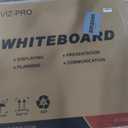 VIZ-PRO Magnetic Whiteboard/Dry Erase Board, 48 X 36 Inches, Silver Aluminium Frame