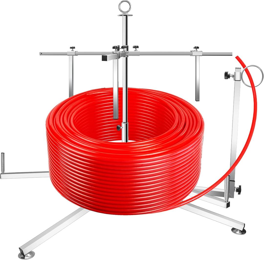 Heavy-duty PEX Pipe Uncoiler for 3/8" to 1" Pex Tubing, Multi-purpose Storage PEX Piping Uncoiler Suitable for Pipes, Radiant Potable Water, Floor Heating Pipes, etc Max Load: 340 lbs Heavy-duty PEX Pipe Uncoiler for 3/8" to 1" Pex Tubing, Multi-purpose Storage PEX Piping Uncoiler Suitable for Pipes, Radiant Potable Water, Floor Heating Pipes, etc Max Load: 340 lbs