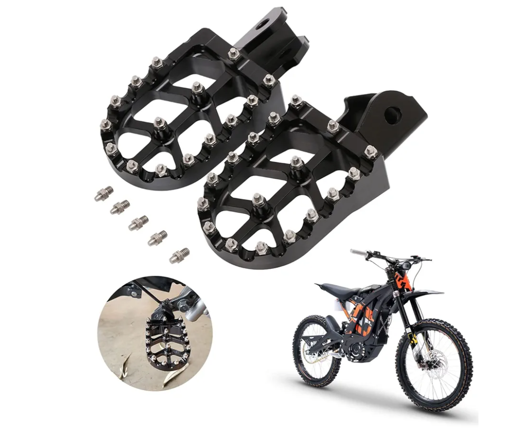 CHANGCHENG Dirt Bike Foot Pegs Motorcycle Footpegs Foot Pedals Rests CNC for Sur Ron Light Bee S/X Segway X260 X160 Talaria Sting MX3 MX4 Talaria XXX