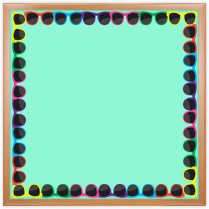 Hygloss Sunglasses Die-Cut Border, 12 Strips/36 Feet