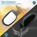 Left Driver Side Mirror Compatible With 2016 2017 2018 2019 2020 2021 2022 Honda HRV HR-V With Power Glass Manual Folding Black Replace#76258T7WA72(3Pins)