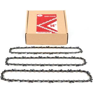3-Pack 14 Inch Chainsaw Chain 52 Drive Links, 3/8" Pitch, 0.050" Gauge, Fit for Craftsman, Ryobi, Greenworks, Earthwise, Makita, Poulan, Husqvarna Chainsaws and More