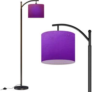Floor Lamp Abstract Textured Light Purple Arc Floor Lamp Modern Dimmable Standing Lamps for Living Room Bedroom Office Home Room Decor (Multi 3)