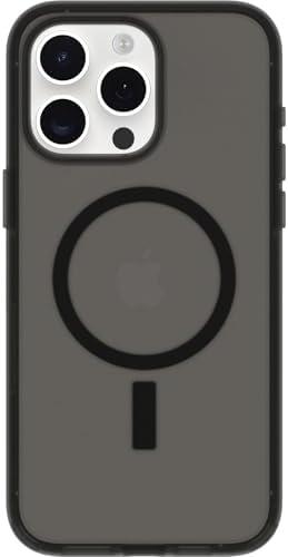 OtterBox Symmetry Series Soft Touch for MagSafe for iPhone 15 Pro Max - Dark Echo (Black), Sleek Rubber Design, Smooth Finish, Camera Bumpers, and Protective Screen Lip