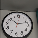 Wall Clock Analog 10 Inch Silent Non Ticking Battery Operated Modern Decorative for Living Room Kitchen Office Bedroom Bathroom(Black)