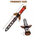KOEBSHPE Sword Accessories for Nintendo Switch, Skyward Sword Accessories for Switch Sports/Legend of Zelda: Tears of the Kingdom/Skyward Sword HD, with 12 Switch Game Card Slots (Brown)