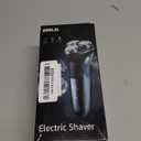 Men's Electric Razor, IPX7 Waterproof Shaver with 4D Flex Blades & Pop-Up Trimmer, 90Min Runtime, Fast USB-C Charge, Wet/Dry Use, for Sensitive Skin, Travel-Friendly, Blue