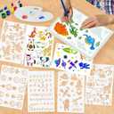 Rock Painting Kit for Kids Ages 612  Glow in The Dark Arts & Crafts Set with Stencils, Water Coloring Book, Craft Paint Supplies & DIY Toy for Boys and Girls Birthday Gift