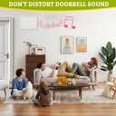 Doorbell Chime Cover Box Only,Special Imitation Rattan Design Door bell Cover Box for Wall inside,Easy Installation Decorative Doorbell Cover Box Plate 7.48"*5.3"*2.75" (White)