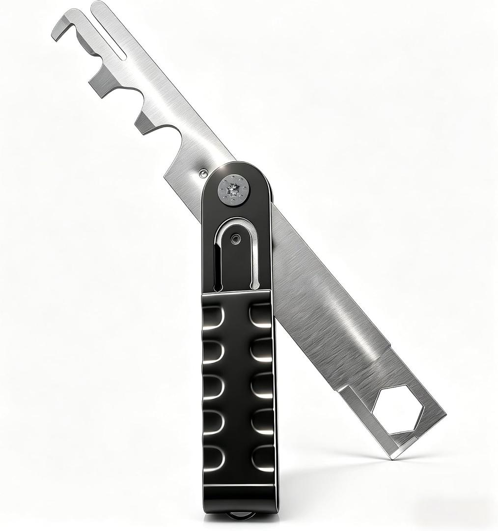 Blibaba Carbon Scraper Tool - Multi-Surface Carbon Removal Tool, Stainless Steel Scraper for Cleaning Hard-to-Reach Areas, Ergonomic Handle for Precision Maintenance