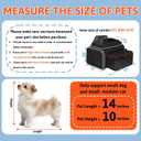 Petskd Top and Side Expandable Pet Carrier 17x11x9.5 Inches Alaska Airline Approved, Soft-Sided Carrier for Small Cats and Dogs with Locking Safety Zippers and Anti-Scratch Mesh (Black)