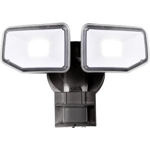 40W LED Security Lights Motion Sensor Light Outdoor, 180 Degree, 4000 LM, 5000 K, ETL Water Resistant, Clear 2 Head Motion Detector Flood Light for Garage, Yard (Bronze)