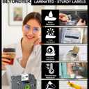 Tze-335 TZe335 Black Label Maker Tape Compatible with Brother P Touch Label Tape TZ TZe 12mm 0.47 Laminated with P Touch PT-H110 PT-D210 PT-D400 PT-D600,White on Black 4-Pack