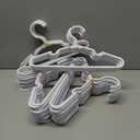 60 pcs White Baby Nursery Closet Hangers, Non-Slip Laundry Infant Pant Hanger for Newborn Clothes, Ultra-Thin Child Coat Hanger for Girl Boy Toddler Kids