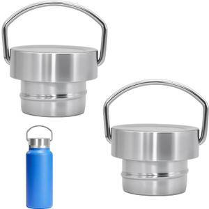 Stainless Steel Lid Compatible with Hydroflask Standard Mouth 12/18/21/24oz,Leakproof Replacement Lid Compatible with Hydroflask Accessory,2PCS