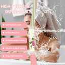 Rose Shower Curtain Spring Floral Pink Girl Bathroom Decor, Waterproof Cloth Fabric with Hooks, 60" W x 72" L