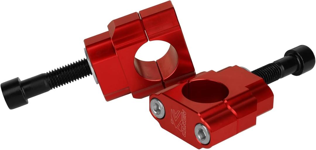 PRO CAKEN 1 1/8" 28mm 10mm CNC Motorcycle Handlebar Risers With Clamps for 110cc 125cc 150cc 200cc Dirt Bike ATV ScootersUniversal Motorcycle AccessoriesRed