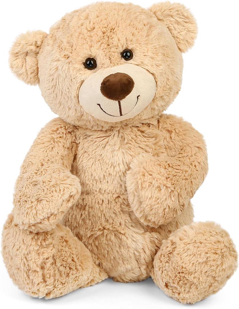 BenBen Teddy Bear Stuffed Animal, 18 inch Brown Stuffed Teddy Bear Plush Toy, Soft Plushies Gifts for Baby Shower, Easter Decorations