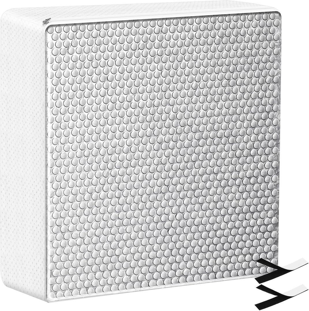 1 Pcs RV Skylight Insulator RV window Vent Insulator cover Waterproof with Reflective Surface and Hook and Loop Fastener Skylight Shade Energy Savings Sunroof for Shower (14x14x3)