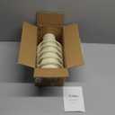 Wellmet Chandelier Shades, ONLY FOR CANDELABRA BULBS, Clip-on Fitter Lamp Shades, 3" X 6" X 5", 6 pcs Set (Bell-3x6x5 inches, Cream white)