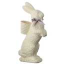Regency International Chocolate Standing Bunny with Basket, 14-inch, Dark Chocolate