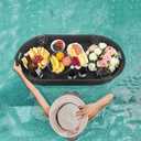 Floating Tray for PoolFloating Pool Tray, Floating Tray - Floating Pool Table, Ideal for Food & Drinks - Floating Table for Pool - Essential Floating Food Tray for Pool Activities(Oval Big), 39.4*19.7*6"