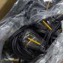 Brightever LED Outdoor String Lights 100FT Patio Lights with 52 Shatterproof ST38 Vintage Edison Bulbs, Outside Hanging Light Waterproof for Porch, Deck, Garden, Backyard, Balcony, Dimmable 2700K (100FT-Warm White, Black Wire)