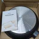 CAROTE Non Stick Frying Pan Skillet, Omelet Pan, Healthy Non Toxic Granite Chef Pan, Induction Compatible Egg Frying Pan with Heat-Resistant Handle, PFOA-Free,Black, 10"