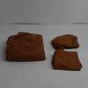 Bedsure Brown Duvet Cover Full Size - 3 Pieces Prewashed Extra Soft Cotton-Like Bedding Set, Includes 1 Duvet Cover 80x90 Inches with Zipper Closure & 2 Pillow Shams, Comforter Not Included