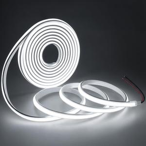 COB LED Strip Lights Daylight White 6000K,12V 16.4ft IP67 Waterproof High CRI 90Ra+ Super Bright, Flexible Tape Lights for Outdoor, Bedroom, Kitchent, Cabinet, Bathroom (Power Supply Not Included)