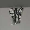 3 x Cleangor Crevice Cleaning Brushes, Scrub Brush for Hard to Reach Small Space, Home Essentials, Cleaning Supplies, Cleaning Tools for Household Use, Bathroom, Shower, Kitchen, Window, Toilet (2, Black)