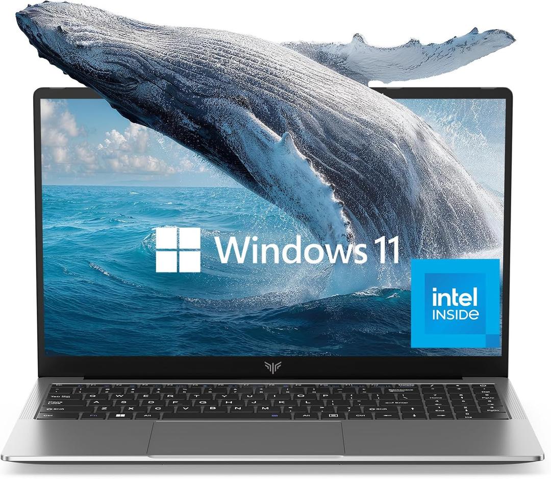 2025 Laptop, Laptop Computer with Intel Quad-Core Processor(Up to 3.6GHz), 16GB DDR4 512GB SSD Windows 11 Laptop, 15.6" IPS 1080P, USB3.2 (Space Gray)