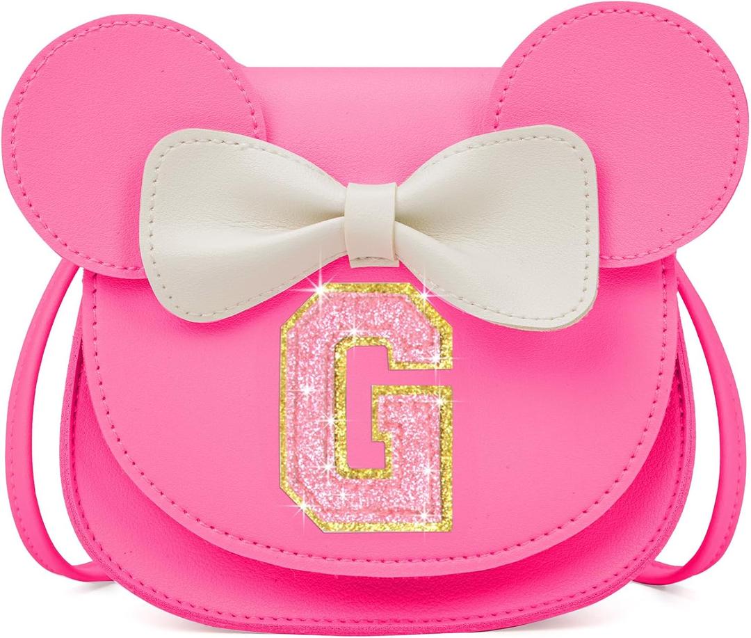 Birthday Gifts for 3 4 5 6 7 8 Year old Girl Initial Toddler Girls Purse Kids Purse for Girls Toddler Girl Gifts Stuff