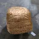 Deco 79 Seagrass Handmade Decorative and Functional Storage Basket Large Woven Basket Organizer with Ring Metal Handles, Basket for Storage 21" x 17" x 19", Brown