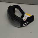 Lamicall Ski Goggles with 3X Anti-Fog - 100% UV Protection Spherical Lens, OTG for Skiing, Snowboard, Snowmobile, Men, Women (Black Frame - Silver Lens)