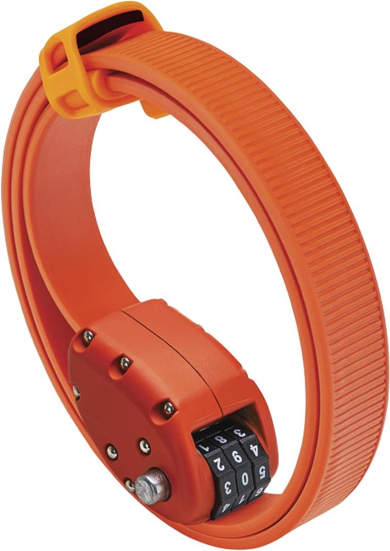 OTTOLOCK Cinch Lock - Lightweight Anti Theft Compact Combination Bike Lock, Ideal for Quick Stops, Bicycle Accessories, OTTO Orange, 30 Inch