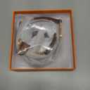 Jiesinlov Leather Bag Shoulder Strap Replacement Crossbody Adjustable Conversion Kit Fit for Mini Pouch (Brown-gold)