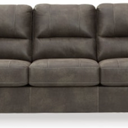 Ashely Furniture Faux Leather Sofa, With Legs, 80"L x 37"D x 34"H
