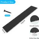 2 Pieces Door Kick Plate for Exterior Door: Mineye 8 X 34 - Kick Plate for Bottom of Door, Front Door Kick Plate with Screws for Interior or Exterior Anti Scratch Door Protection, Black