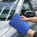 Clay Mitt Auto Detailing 2 Pack, Fine Grade Microfiber Car Clay Bar Mitt, DIY Detail Tool & Kit Car Detailing Alternative (Blue)