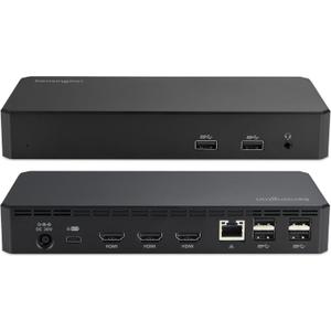 Kensington SD4760P 11-in-1 USB-C Docking Station Triple Monitor DisplayLink Docking Station, 3xHDMI, 100W Charging for Laptop, 6xUSB A, Ethernet, Audio, for Mac and Windows Driver Require K33622NA