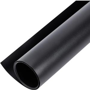 BENECREAT 40x15inch PVC Photography Backdrop, Matte Black PVC Vinyl Photo Background for Product Video Photography Photo Studio