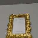 Wonderjune 3 Pcs Vintage Picture Frames Antique Set Baroque Ornate Gold Arched Photo Frames with Glass, Tabletop or Wall for Home Decor Photography Props Gifts(4x6, 5x7, 6x8 Inches,Royal)