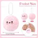 Simgoing 15 Pcs Volleyball Keychain Gift Bulk Mini Plush Ball Prizes Funny Sports Players Team Party Favors Gifts for Group