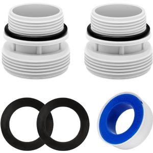 40mm to 1 1/ 2 Inch Hose Conversion Adapters 4560 - Filter Hose Conversion Kit Compatible with Intex Hayward Coleman Pool Filter Pump Hose Connector Above Ground Pools Part