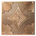 Art3d Drop Ceiling Tiles 24x24 in Bronze (12-Pack, 48 Sq.ft), 3D Wainscoting Panels Glue Up 2x2