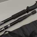 TheFitLife Nordic Walking Trekking Poles - 2 Sticks with Anti-Shock and Quick Lock System, Telescopic, Collapsible, Ultralight for Hiking, Camping, Mountaining, Backpacking, Walking, Trekking (Black)