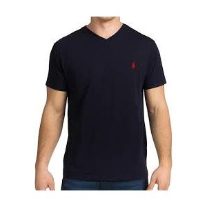 Ralph Lauren Men's V-Neck T-Shirt In Navy Blue, M